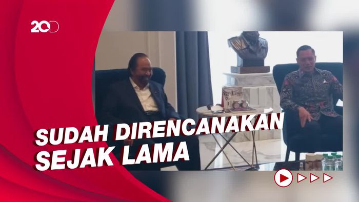 AHY Kunjungi Surya Paloh, Bahas Isu Bangsa