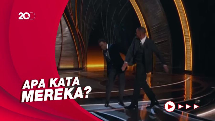 Reaksi Para Seleb Lihat Will Smith Tampar Chris Rock di Oscar