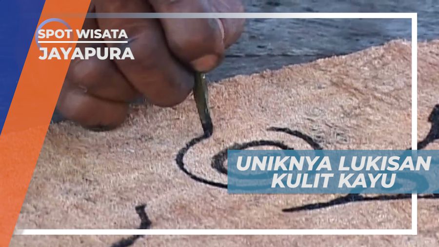 Kampung Asih Besar, Penghasil Lukisan Kulit Kayu yang Ternama, Jayapura