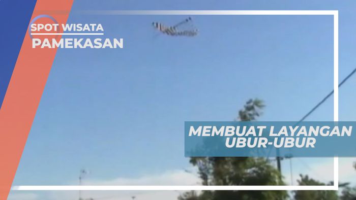 Bermain Layangan Ubur-ubur Favorit Anak-anak Pamekasan Madura Jawa Timur