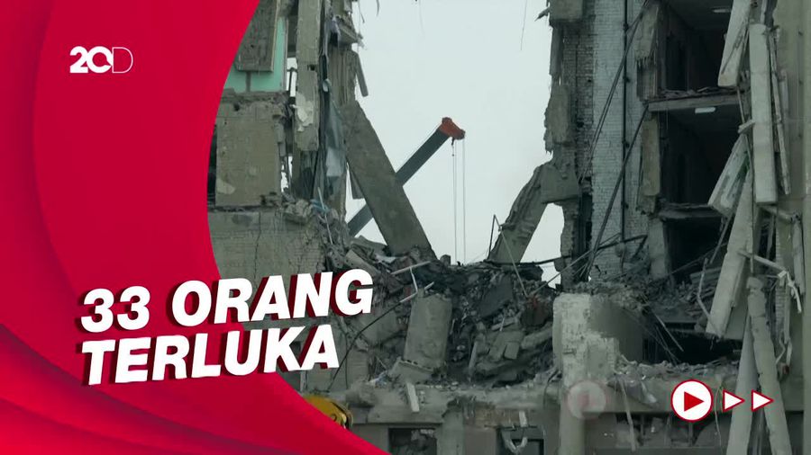 Penampakan Gedung Pemerintahan di Mykolaiv Dirudal Rusia, 12 Tewas