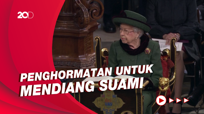 Makna Busana Hijau Ratu Elizabeth di Peringatan Kematian Pangeran Philip