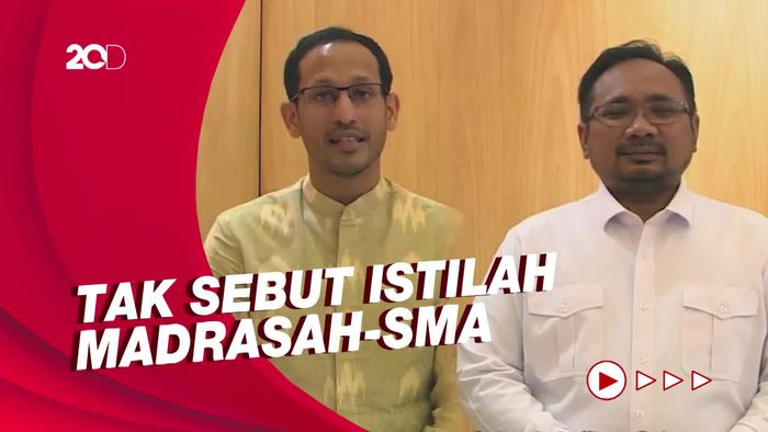 Madrasah-SMA Hilang di RUU Sisdiknas, Nadiem-Yaqut Beri Penjelasan