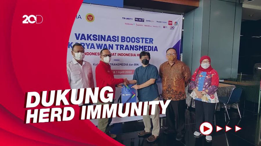 Transmedia-BIN Gelar Vaksin Booster, Targetkan 700 Suntikan Sehari