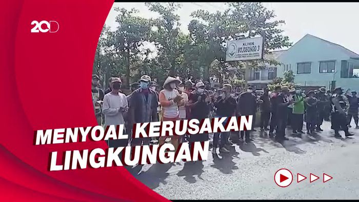 Warga Desa di Klaten Demo Pembangunan Pabrik Tekstil