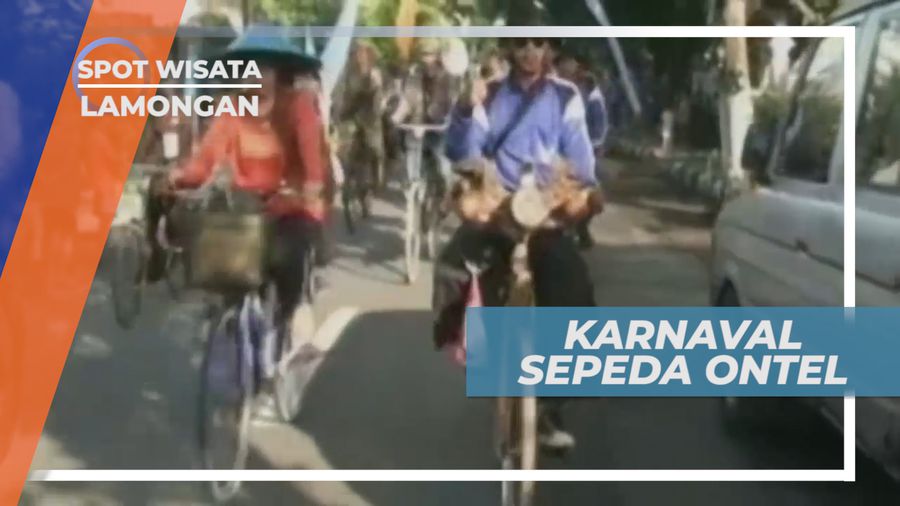 Sepeda Bambu, Turut Meramaikan Karnaval Sepeda Onthel Senusantara, Lamongan