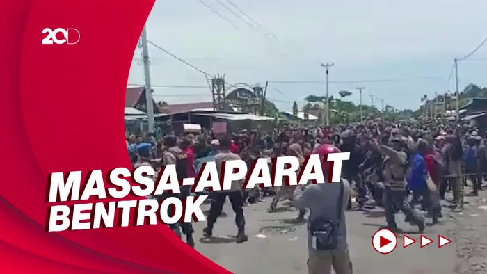 Detik-detik Demo Tolak DOB di Nabire Papua Berakhir Ricuh!