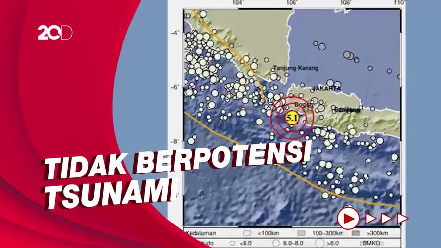 Gempa M 5,1 Guncang Banten, Terasa Sampai Jakarta!