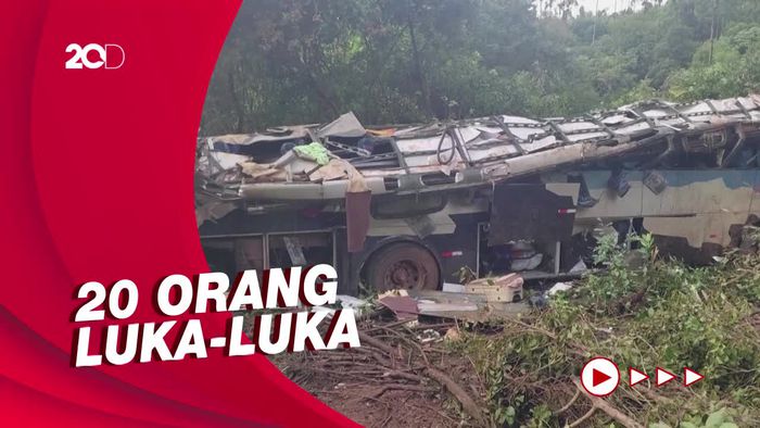Belasan Orang Tewas Akibat Kecelakaan Bus di Brasil