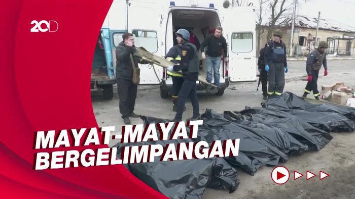 Ratusan Korban Serangan Rusia Bergelimpangan di Irpin 