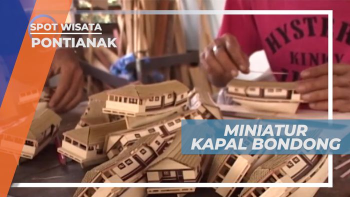 Mengabadikan Budaya Kapal Bondong Lewat Miniatur, Pontianak