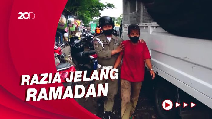 Sejumlah Gepeng-Anjal di Makassar Terjaring Razia Jelang Ramadan