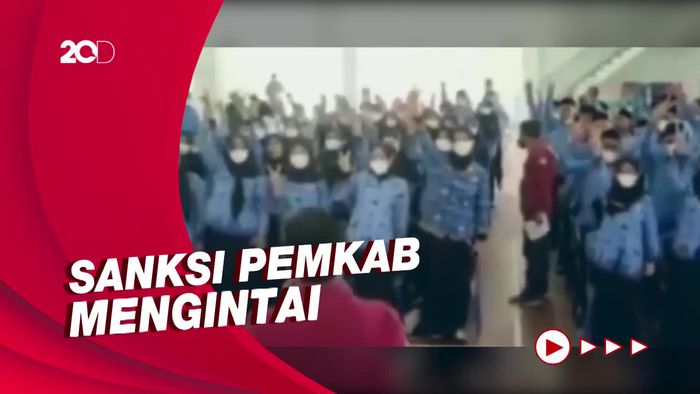 ASN di Buteng Diajak Teriak Dukung Bupati 2 Periode Saat Penyerahan SK