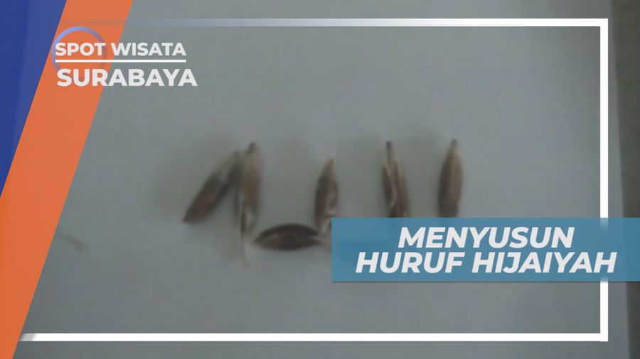 Adu Cepat dan Cermat, Menyusun Huruf Hijaiyah dari Biji Kurma, Surabaya