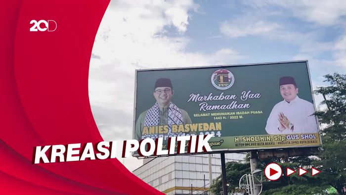 Muncul Baliho Elite PPP Anies For Presiden 2024 di Bekasi