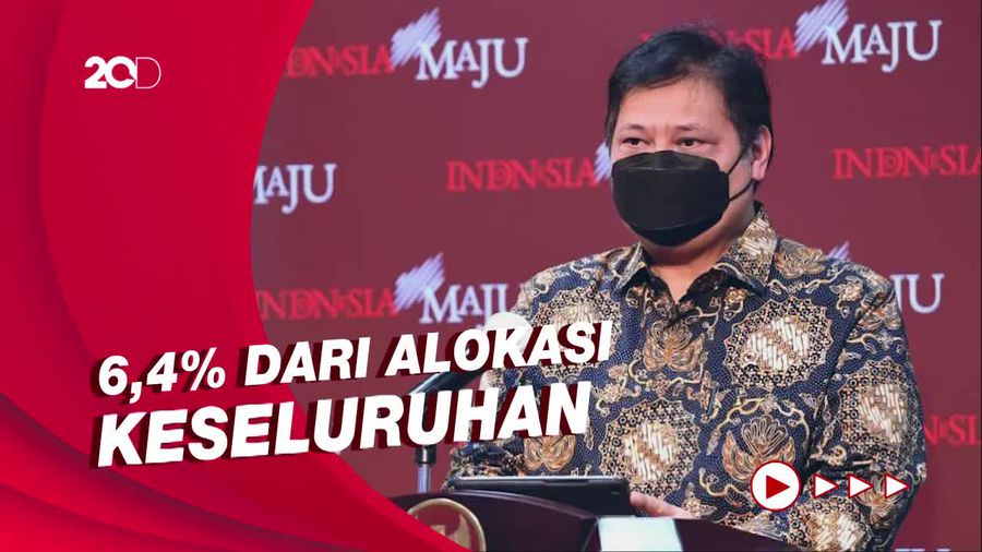 Airlangga Ungkap Realisasi Anggaran PEN Capai Rp 29,3 T per April 2022