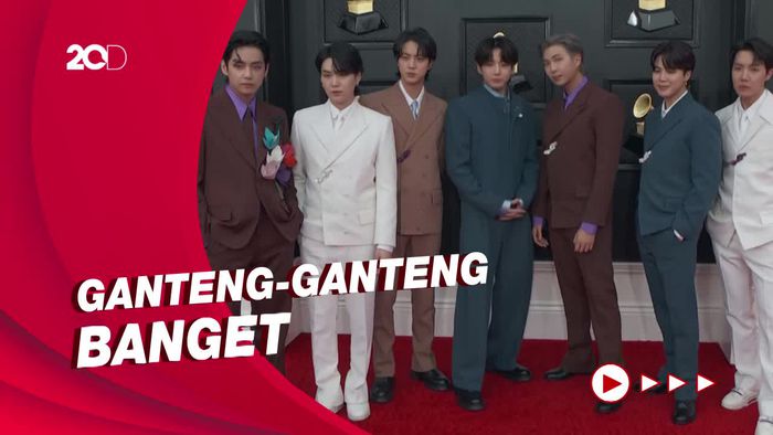 BTS Berbalut Setelan Jas Louis Vuitton di Red Carpet Grammy