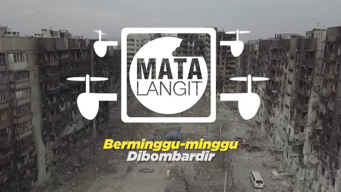 Kerusakan Parah Permukiman Warga di Kota Mariupol