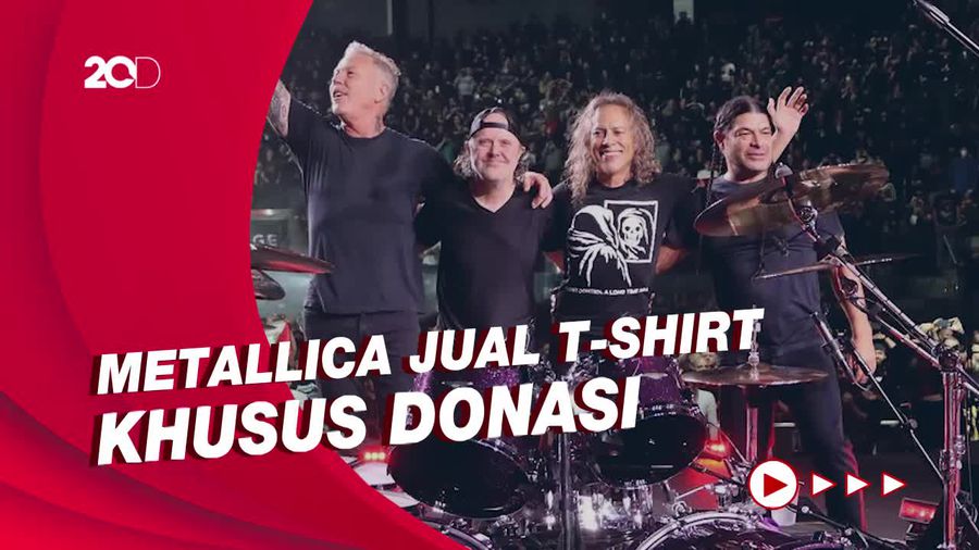 Metallica Sumbang Rp 7,1 M untuk Pengungsi Ukraina