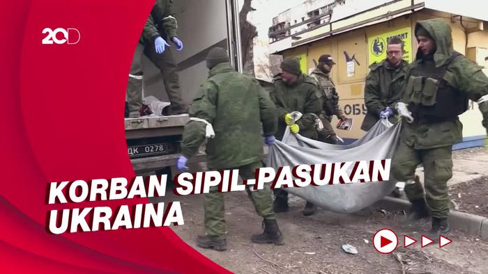 Militer yang Didukung Rusia Kumpulkan Mayat-mayat Berserakan di Mariupol