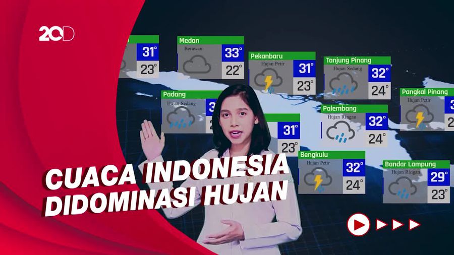 Waspada! Diprakirakan Banyak Kota di Sumatra Berpotensi Hujan Disertai Petir