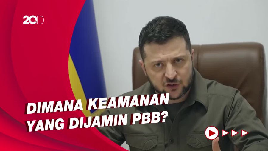 Zelensky Pertanyakan Sikap PBB atas Invasi Rusia ke Ukraina