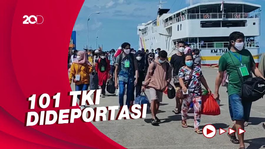 101 TKI Dideportasi dari Malaysia Tiba di Parepare