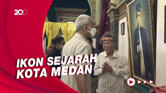 Ganjar Terpukau Saat Mengunjungi Istana Maimun Medan
