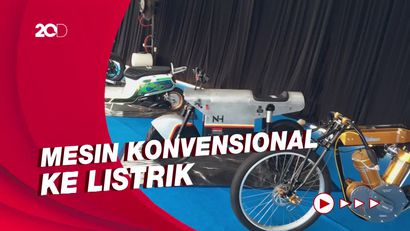 Motor Listrik Custom Hasil Konversi Mejeng di IIMS, Tertarik Coba?