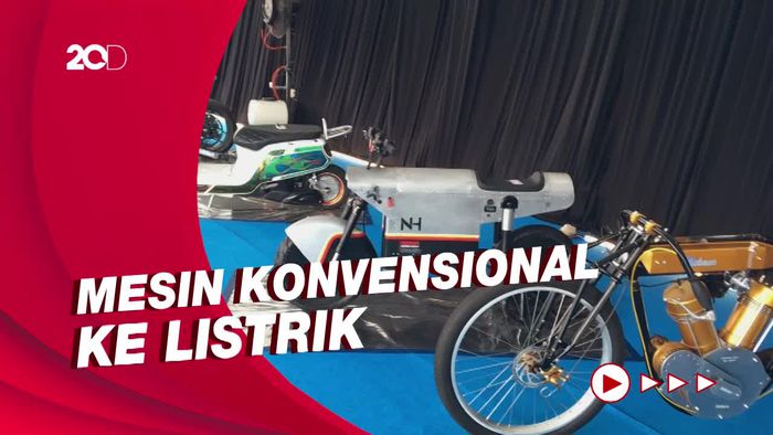 Motor Listrik Custom Hasil Konversi Mejeng di IIMS, Tertarik Coba?