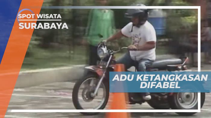 Keterbatasan Bukan Halangan, Adu Ketangkasan Difabel, Surabaya