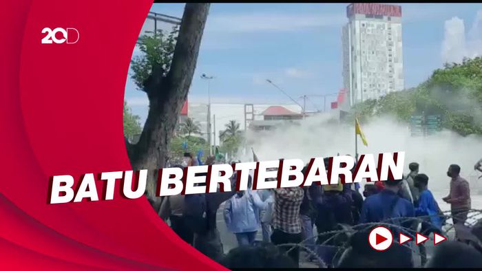 Demo 11 April di DPRD Sumsel Ricuh, Diduga Akibat Provokator