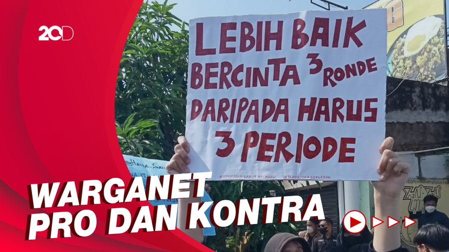 Viral di Medsos Sederet Spanduk Demo 11 April yang Dinilai Tak Pantas
