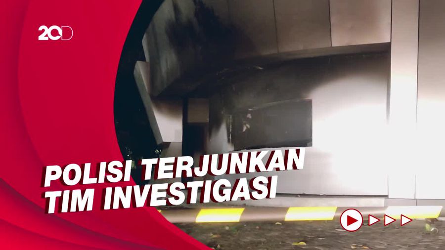 Begini Penampakan Pos Polisi Pejompongan Usai Dibakar Massa