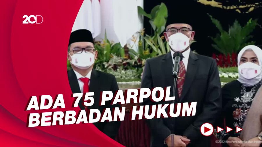 75 Parpol Berhak Jadi Peserta Pemilu 2024, Pendaftaran Dibuka 1 Agustus