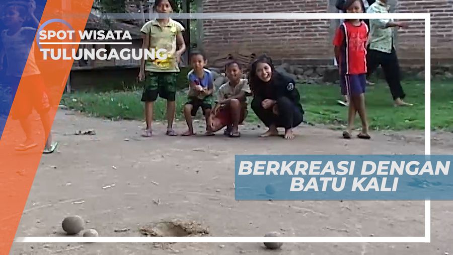 Serunya Berkreasi Boneka Lucu dari Batu Kali, Tulungagung