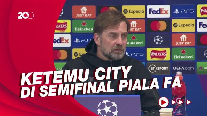 Bakal Lawan Man City Lagi, Klopp Fokus ke Benfica Dulu