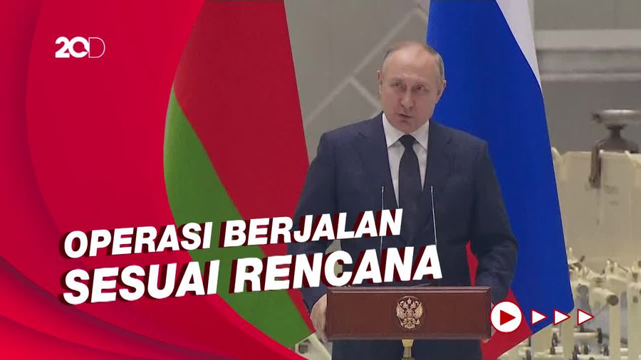 Putin: Operasi Militer di Ukraina Lanjut Terus Sampai Tujuan Tercapai