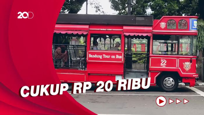 Menjajal Naik Bandros Buat Ngabuburit di Kota Bandung