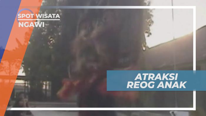 Melestarikan Budaya, Aksi Anak-anak Sekolah Dasar Bermain Kesenian Reog, Ngawi