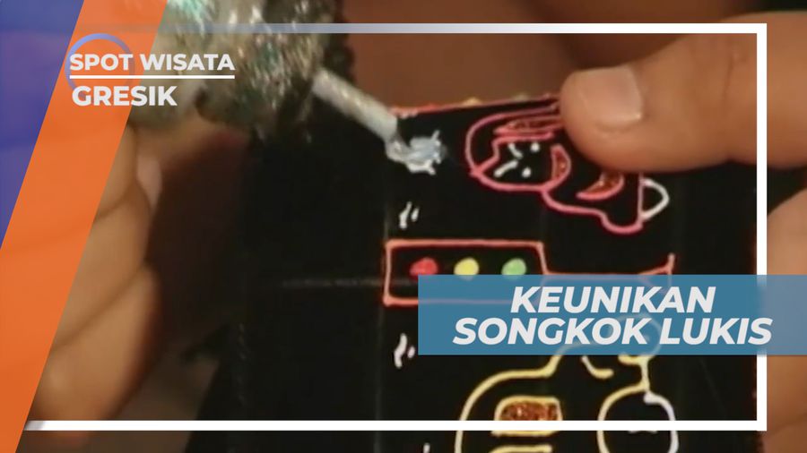 Unik, Kreatif dan Menarik, Songkok Lukis Bergambar Kartun Banyak Diminati, Gresik
