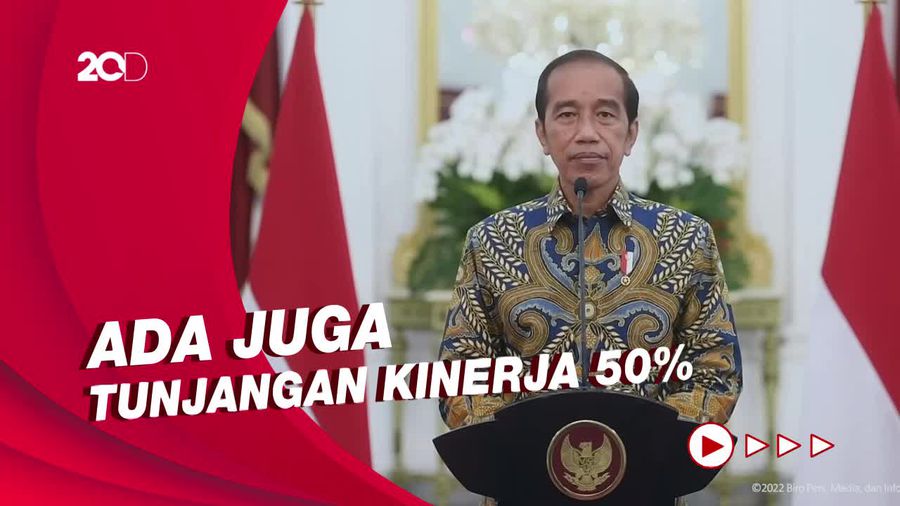 Jokowi Cairkan THR PNS dan Gaji ke-13 untuk ASN hingga TNI-Polri