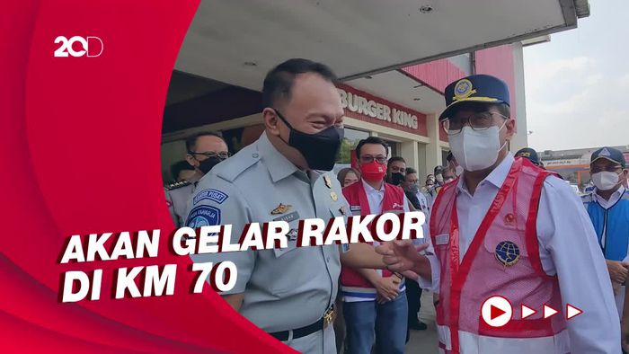 Persiapan Mudik, Menhub-Kakorlantas Tinjau Jalan Tol Japek