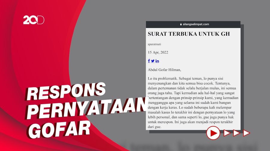 Pemicu Arian Seringai Bikin Surat Terbuka untuk Gofar Hilman