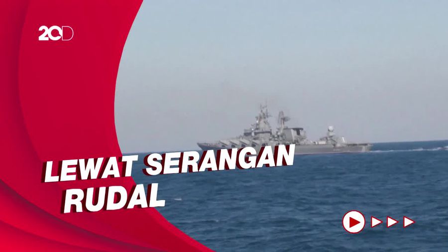 Kapal Perang Andalan Rusia Ditenggelamkan Ukraina di Laut Hitam