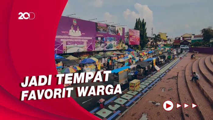 Suasana Ngabuburit di Alun-alun Ciamis, Sambil Berburu Takjil
