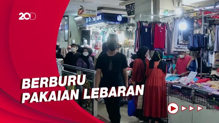 Suasana Pasar Tanah Abang Diserbu Warga, Pedagang Senang Omzet Meningkat