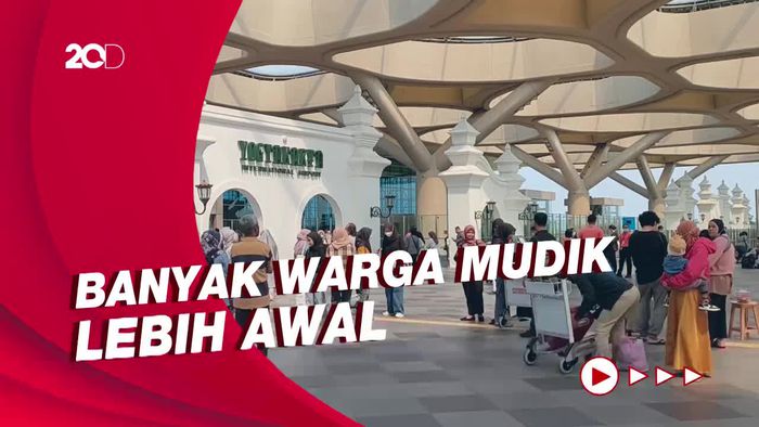 Lebaran Masih 2 Pekan Lagi, Bandara YIA Mulai Dipadati Pemudik