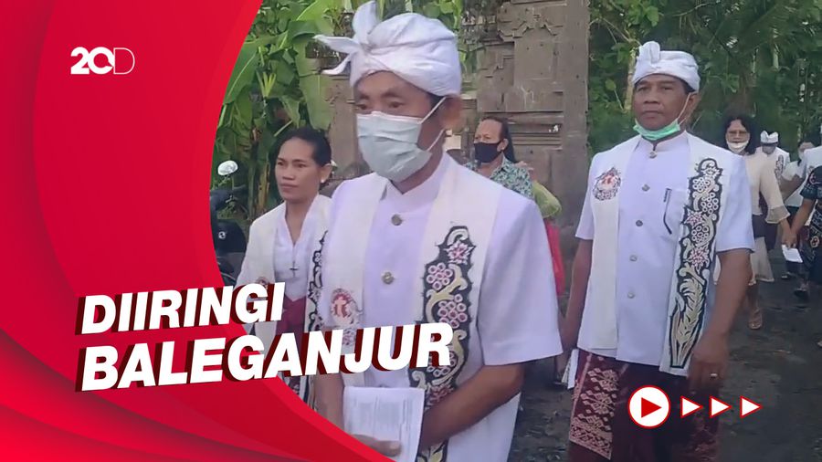 Unik! Perayaan Paskah di Jembrana Diiringi Musik Bali