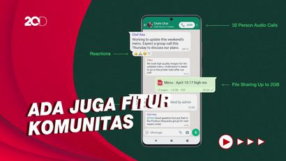 5 Fitur Baru WhatsApp, Salah Satunya Panggilan Sampai 32 Peserta